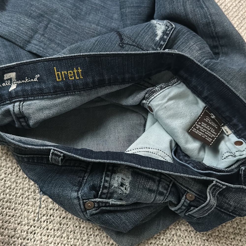 7 off all mankind BRETT boot cut jeans size 29 - Picture 10 of 10